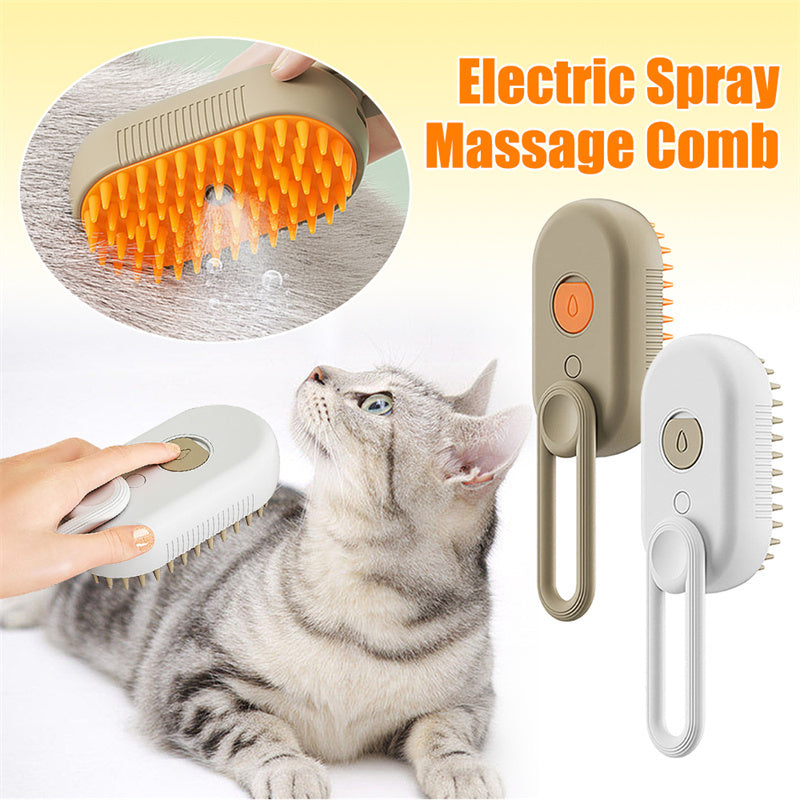 3 In 1 Electric Spray Cat Hair Brushes For Massage Pet Grooming Comb